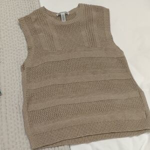 Autumn Cashmere Beige Knit Top